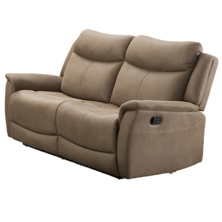 SOFAINSTORE Avelino Camel Tan Nubuk Electric Recliner Sofa – 2 Seater | Soft-Touch Fabric, Deep Comfort, Powered Recline