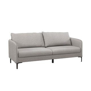 Modern Loveseat Sofa | Grey Upholstered | 3-Seater | Washable Cushions - Sofa In Store