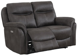 Claremont 2 Seater Electric Recliner Sofa – Charcoal Grey Fabric Upholstery - Sofa In Store