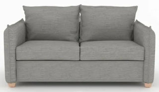 Oliver Dalton Steel Grey Fabric Sofabed | Compact 2 Seater | Fully Assembled - Sofa In Store