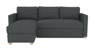 Oscar Dalton Charcoal Fabric Corner Sofa Bed for Comfort - Sofa In Store