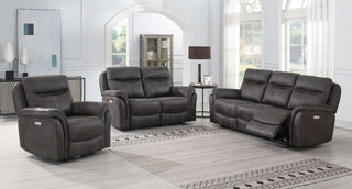 Claremont 2 Seater Electric Recliner Sofa – Charcoal Grey Fabric Upholstery - Sofa In Store