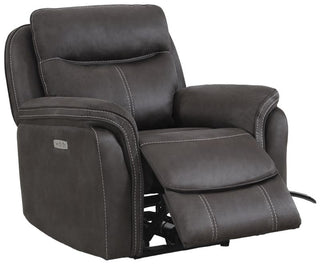 Claremont 3+1+1 Electric Recliner Sofa Set – Charcoal Grey Fabric - Sofa In Store