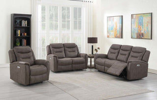 Harrogate 3+2 Recliner Sofa Set – Brown Velvet Fabric | Electric Recline, USB Ports, Modern Comfort - Sofa In Store