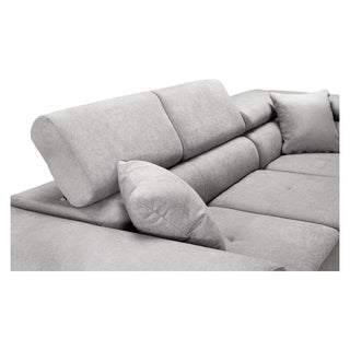 Anton Grey Fabric Corner Sofabed | Left Hand Facing | Storage Solution - Sofa In Store