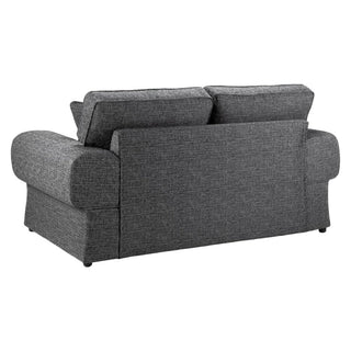Wilcot Grey Fabric 2 Seater Sofa | Foam Cushions | Solid Wood Frame - Sofa In Store