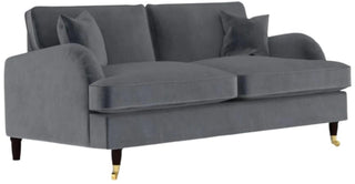 Darcy Grey Velvet 3 Seater Sofa | Stylish Comfort | Fully Assembled - Sofa In Store