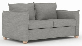 Oliver Dalton Steel Grey Fabric Sofabed | Compact 2 Seater | Fully Assembled - Sofa In Store