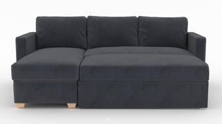 Oscar Sunningdale Granite Fabric Corner Sofa Bed | 225cm Wide | Stylish & Versatile - Sofa In Store