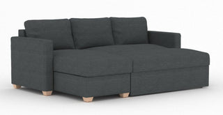 Oscar Dalton Charcoal Fabric Corner Sofa Bed for Comfort - Sofa In Store