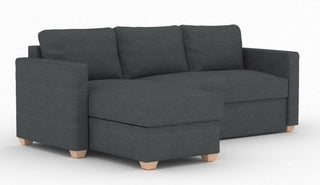 Oscar Dalton Charcoal Fabric Corner Sofa Bed for Comfort - Sofa In Store