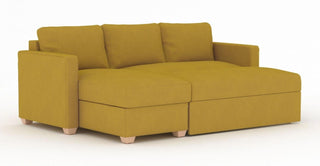 Oscar Sunningdale Saffron Fabric Corner Sofa Bed | Made to Order | Spacious Design - Sofa In Store