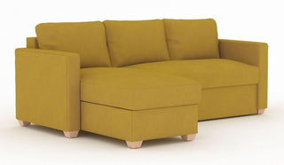 Oscar Sunningdale Saffron Fabric Corner Sofa Bed | Made to Order | Spacious Design - Sofa In Store