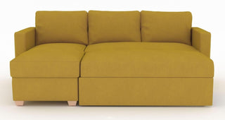 Oscar Sunningdale Saffron Fabric Corner Sofa Bed | Made to Order | Spacious Design - Sofa In Store