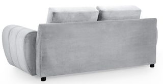 Azzuro Grey Velvet 2 Seater Sofa | Stylish Comfort | Compact Design - Sofa In Store