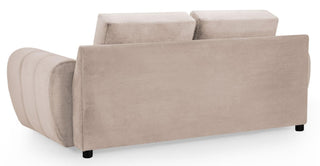 Azzuro Mocha Beige Velvet Fabric 2 Seater Sofa - Sofa In Store