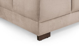 Azzuro U Shape Fabric Corner Sofa | Mocha Beige Velvet | Elegant Design - Sofa In Store