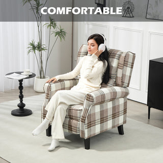 HOMCOM 160° Reclining Armchair, with Footrest - Brown - Sofa In Store