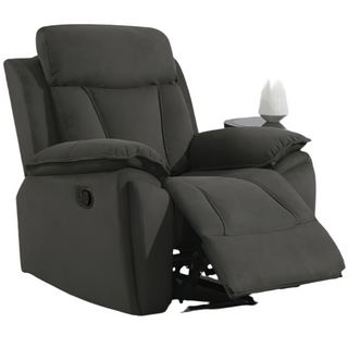 SOFAINSTORE Kairo Brown Fabric Recliner Armchair – Manual Reclining, Plush Cushions, Padded Arms