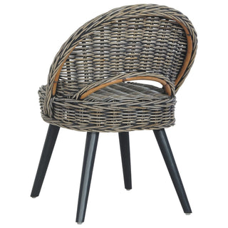 vidaXL Sofa Chair Kubu Rattan Black - Sofa In Store