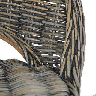 vidaXL Sofa Chair Kubu Rattan Black - Sofa In Store