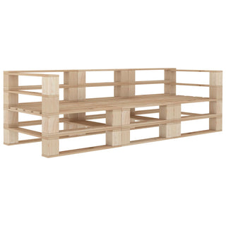 vidaXL Garden Pallet Sofa 3-Seater Wood - Sofa In Store