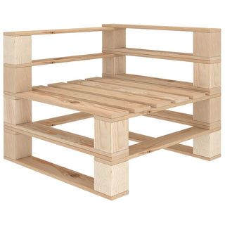 vidaXL Garden Pallet Sofa 3-Seater Wood - Sofa In Store