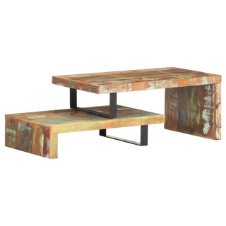 vidaXL 2 Piece Coffee Table Set Solid Reclaimed Wood - Sofa In Store