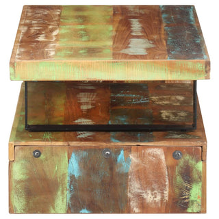 vidaXL 2 Piece Coffee Table Set Solid Reclaimed Wood - Sofa In Store
