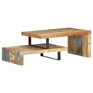 vidaXL 2 Piece Coffee Table Set Solid Reclaimed Wood - Sofa In Store