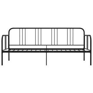 vidaXL Sofa Bed Frame without Mattress Black Metal 90x200 cm - 324749
