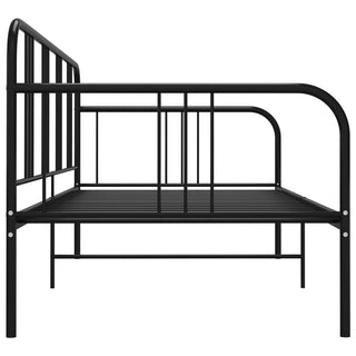 vidaXL Sofa Bed Frame without Mattress Black Metal 90x200 cm - 324749