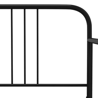 vidaXL Sofa Bed Frame without Mattress Black Metal 90x200 cm - 324749