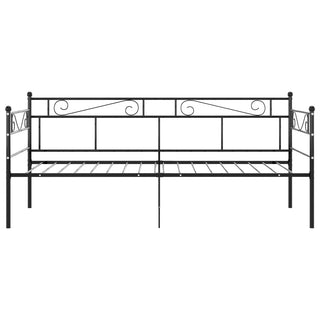 vidaXL Sofa Bed Frame without Mattress Black Metal 90x200 cm - 324767