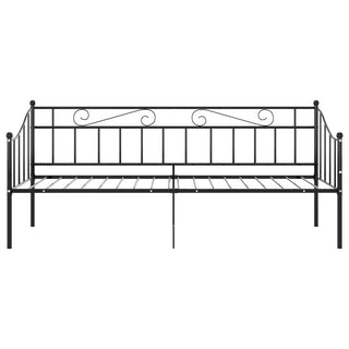 vidaXL Sofa Bed Frame without Mattress Black Metal 90x200 cm - 324773