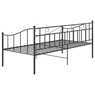 vidaXL Sofa Bed Frame without Mattress Black Metal 90x200 cm - 324773