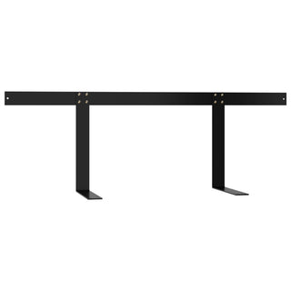 vidaXL Backrest for Pallet Sofa Black 110 cm Iron