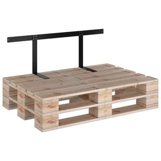 vidaXL Backrest for Pallet Sofa Black 110 cm Iron