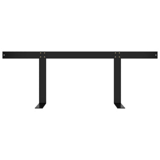 vidaXL Backrest for Pallet Sofa Black 110 cm Iron