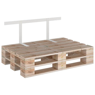 vidaXL Backrest for Pallet Sofa White 110 cm Iron - Sofa In Store