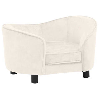 vidaXL Dog Sofa Cream 69x49x40 cm Plush - Sofa In Store