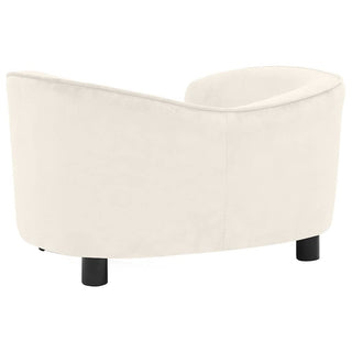 vidaXL Dog Sofa Cream 69x49x40 cm Plush - Sofa In Store