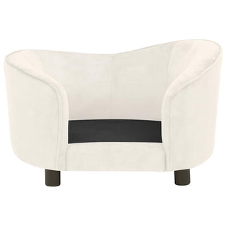 vidaXL Dog Sofa Cream 69x49x40 cm Plush - Sofa In Store