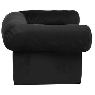 vidaXL Dog Sofa with Drawer Black 75x50x38 cm Plush - Sofa In Store