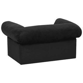 vidaXL Dog Sofa with Drawer Black 75x50x38 cm Plush - Sofa In Store