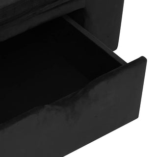 vidaXL Dog Sofa with Drawer Black 75x50x38 cm Plush - Sofa In Store