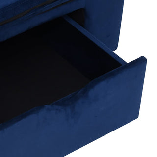 vidaXL Dog Sofa with Drawer Blue 75x50x38 cm Plush - Sofa In Store