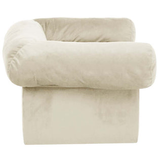 vidaXL Dog Sofa with Drawer Cream 75x50x38 cm Plush - Sofa In Store