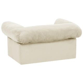 vidaXL Dog Sofa with Drawer Cream 75x50x38 cm Plush - Sofa In Store