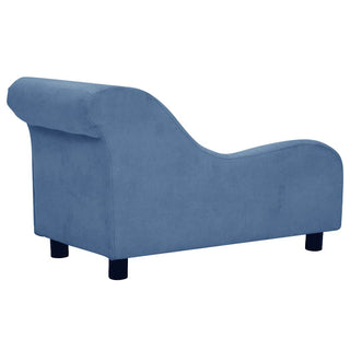 vidaXL Dog Sofa with Pillow Blue 83x44x44 cm Plush - Sofa In Store